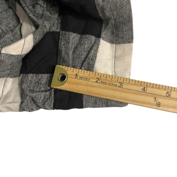 Old Navy Womens Plus Size 3X Cotton Pajama Sleep Lounge Shorts Black Buffalo - Picture 8 of 9